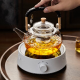忆壶茶茶壶玻璃蒸煮壶耐高温可电陶炉烧水壶提梁壶普洱黑茶煮茶器套装