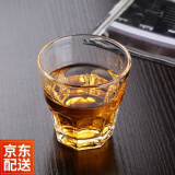 益馨荣 大号白酒啤酒玻璃酒杯6只套装厚二两三两酒吧家用家居水具酒具生 莲花杯六只装150ml