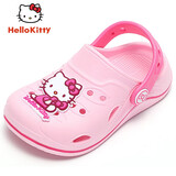 HELLOKITTY 童鞋女童拖鞋 夏季小女孩沙滩花园鞋儿童洞洞鞋 KE18A1080浅粉18