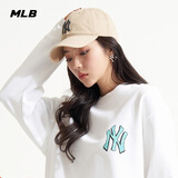 MLB帽子男女棒球帽四季软顶休闲鸭舌帽遮阳送礼3ACP6601N-50SAS