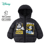 迪士尼宝宝（Disney Baby）迪士尼童装儿童羽绒服男童米奇女童米妮连帽羽绒服外套 黑色 3岁/身高100cm