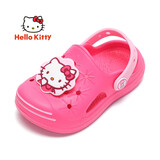 HELLOKITTY 童鞋女童拖鞋 夏季小女孩家居舒适儿童软底洞洞鞋 KE18A1074梅红18