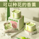 红笙快乐出花香薰礼盒桌面摆件装饰毕业生日礼物女生高级小众文创礼品 k183 绿色-在星空中【礼盒装】