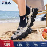 FILA 斐乐官方女鞋FRAGOLA摩登凉鞋2024夏季新款时尚休闲草莓凉鞋 燧石灰/冰灰-EI 37.5