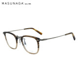 masunaga增永眼镜框日本方框钛+板材远近视眼镜架GMS-806 #23 47mm