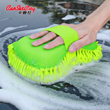卡饰社（CarSetCity）大号雪尼尔洗车海绵 洗车工具 汽车用品 绿色