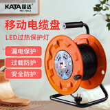 锴达（KELTONN）移动电缆盘4位50米3*2.5平方电线卷线绕线盘线轴过热保护