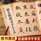 赵孟頫楷书千字文 8开本米字格全文高清放大本 历代墨宝选粹 赵体行楷书法初学者入门毛笔练字帖 江苏凤凰美术出版社