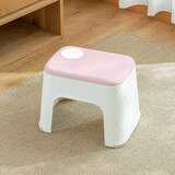 家の物语（KATEI STORY）日本加厚儿童凳塑料凳小矮凳家用浴室防滑凳换鞋凳洗澡洗手间凳子 大号粉色