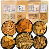 淘米熊 【6袋实惠装】小麻花锅巴香酥网红零食休闲食品组合 (组合一)6种零食各一包