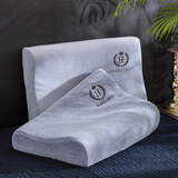 迷人居轻奢风简约乳胶枕套牛奶绒枕头套单个珊瑚绒冬季加厚枕芯套 浅银灰-牛奶绒枕套单只装 40cmX60cm