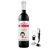 张裕红酒 张裕葡小萄甜红葡萄酒 甜葡萄酒 女士红酒11度750ML 单瓶装