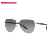 PRADA LINEA ROSSA普拉达太阳镜墨镜男金属眼镜0PS 52WS 1BC08O渐变灰色镜片 61