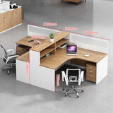 美轩戈（meixuange）职员桌工位屏风隔断卡位电脑桌办公家具财务办公桌椅组合