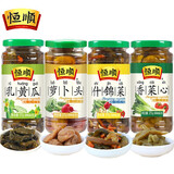 恒顺 酱菜375g*4瓶 镇江特色酱菜 咸菜 腌制 下饭拌面小菜 乳黄瓜+香菜心+什锦菜+萝卜头