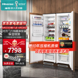 海信（Hisense）全嵌入式内嵌对开门冰箱超薄橱柜定制镶嵌隐藏式无霜双开门冰箱bcd-245we 四门双台
