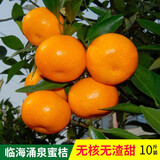 正宗浙江临海涌泉蜜橘桔子新鲜甜无核黄岩装薄皮蜜桔中秋送礼礼盒 【量贩巨实惠】净重9.5-10斤