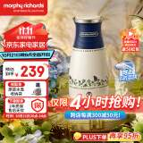 摩飞电器（Morphyrichards）电水壶小型便携式烧水壶旅行电热水壶不锈钢双层防烫 MR6090 大英联名款 蓝色