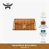 MCM MILLIE VISETOS 女士中号链条包单肩斜挎信封包 干邑色 中号