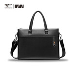 七匹狼公文包商务男士头层牛皮手提包14英寸笔记本电脑包节日礼物文件包