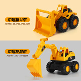卡比瑞挖掘机惯性儿童玩具车工程车套装大号推土机铲车模型男孩沙滩挖机 【实惠2车】滑行挖掘机+推土机