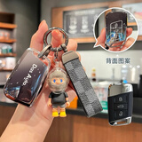 仁鸿适用于大众速腾钥匙套23款途观l宝来cc凌渡探岳迈腾帕萨特汽车扣 大众智能D款【星空黑】赛车bob