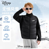 迪士尼（Disney）童装女童轻薄羽绒服2025秋冬新款女孩校服神器保暖儿童羽绒内胆男 黑 140