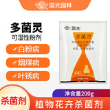 国光50%多菌灵杀菌剂兰花卉植物土壤消毒黑斑白粉叶斑病农药杀菌剂
