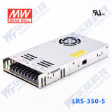 明纬（MEANWELL）LRS-350开关电源替代NES 直流DC稳压变压器监控(350W左右) LRS-350-5  5V60A输出 无配件