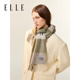 ELLE【礼盒装】纯羊毛围巾秋冬季女保暖披肩妈妈生日送长辈礼物