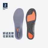 迪卡侬运动鞋垫R300跑步吸汗增高减震缓冲足弓垫-4472343