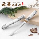 随身便携小刀多功能M390水果西餐刀露营烧烤刀具多用刀 云墨小战艇不锈钢