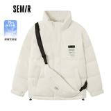 森马森马羽绒服男冬季新款宽松保暖潮酷时尚个性校园街头外套上衣 米白10301-白鸭绒 170/88A/M