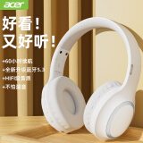 宏碁（acer）OHR300头戴式无线蓝牙耳机 音乐游戏运动通话降噪耳机 适用于苹果华为vivo小米手机电脑耳麦 白色