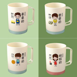 净安美亲子刷牙杯一家三口漱口杯家用牙刷杯套装洗漱杯牙具杯儿童家庭装 四口之家【爸+妈+哥+弟】