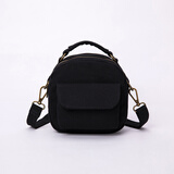 YONBEN/元本良厂ins超火纯棉帆布小包女新韩版chic单肩斜挎小方包 经典黑