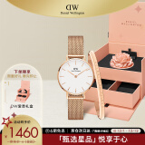 丹尼尔惠灵顿（DanielWellington）DW手表女28mm简约白盘欧美腕表生日礼物DW00100219+DW00400003