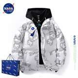NASALIKE官方棉服男冬季宽松抗寒保暖连帽棉衣外套加厚面包服羽休闲绒棉袄 花色 XL   推荐135-160斤