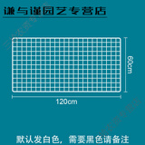 晗畅 网格片宠物防逃网片铁网封窗户网超市展示架幼儿园挂墙防锈网片 120x60cm白色网格