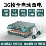 维谦（WEIQIAN） 全自动孵化器自动上水多功能芦丁鸡鸭鹅孵蛋箱孵蛋器家用孵化机 36枚全自动孵化器双电