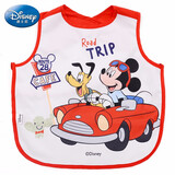 【单件】迪士尼（Disney）宝宝吃饭罩衣婴儿童冬饭兜幼儿罩衫围裙防水反穿衣长袖画画罩衣 【单件】短袖汽车罩衣 90码