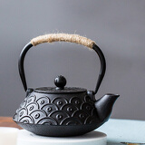 瓷牌茗茶具（cipaiming teaset） 铁壶生铁泡茶壶手工无涂层茶壶家用泡茶烧水壶