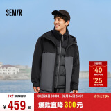 森马（Semir）四防羽绒服中国国家地理系列男三合一两件套2024冬装109724113110