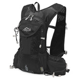 INOXTO鹰图12升户外背包多功能休闲户外装备登山背包旅行背包双肩包 全黑 12升背包