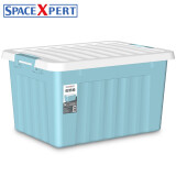 SPACEXPERT 衣物收纳箱塑料整理箱16L蓝色 1个装 不带轮