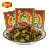 国圣 芥菜福建特产菜腌下饭小菜配粥小菜开味咸菜即食菜批发特产咸菜 芥菜*3袋