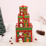京唐 圣诞节装饰品礼盒礼包装扮用品礼物礼品包装盒圣诞礼盒三件套