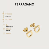 菲拉格慕（Ferragamo）女士GANCIO黄铜耳钉0696432