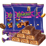 KDV紫皮糖500g*2袋俄罗斯进口喜糖结婚伴手礼巧克力味夹心糖批发 紫皮糖500gX5袋(约350颗）