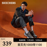 斯凯奇（Skechers）男鞋秋季复古老爹鞋运动鞋户外鞋子厚底增高休闲鞋51241 51241-炭灰色/黑色/CCBK 42.5